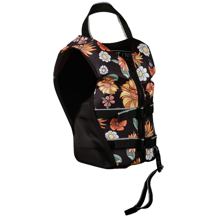 Liquid Force Dream Child CGA Wake Vest - Kids' Black Flowers