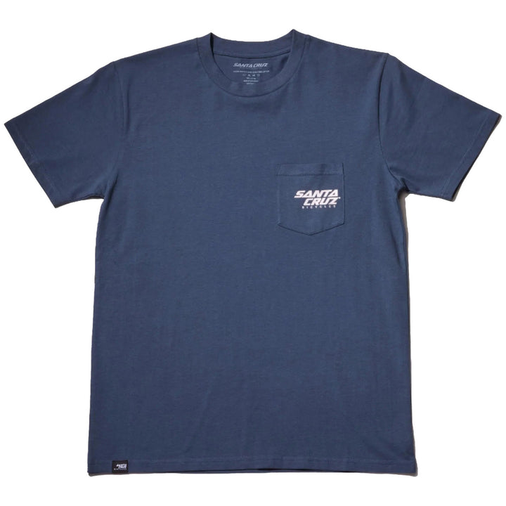 Santa Cruz Stash Pocket Tee Maritime Blue
