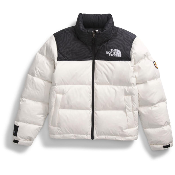 The North Face 1996 Retro Nuptse Jacket - Women's White Dune/TNF Black TNF Tiger Stripe Print