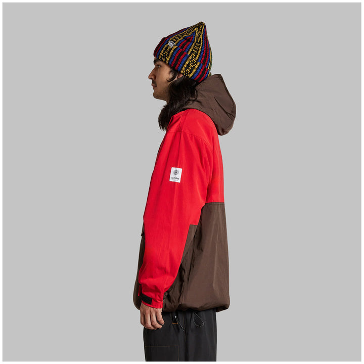 Autumn Cascade Anorak - Men's Red/Choco Brown