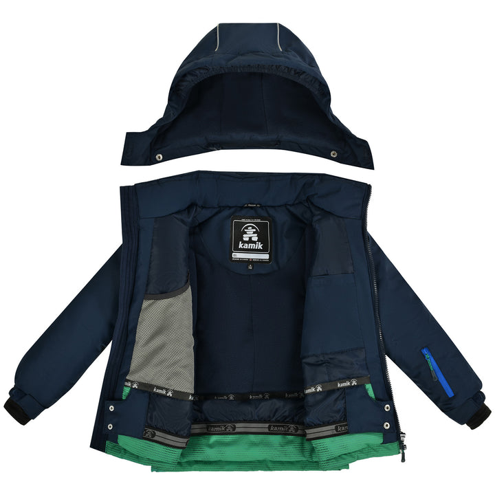 Kamik Arlo Jacket - Boys' Green/Midnight