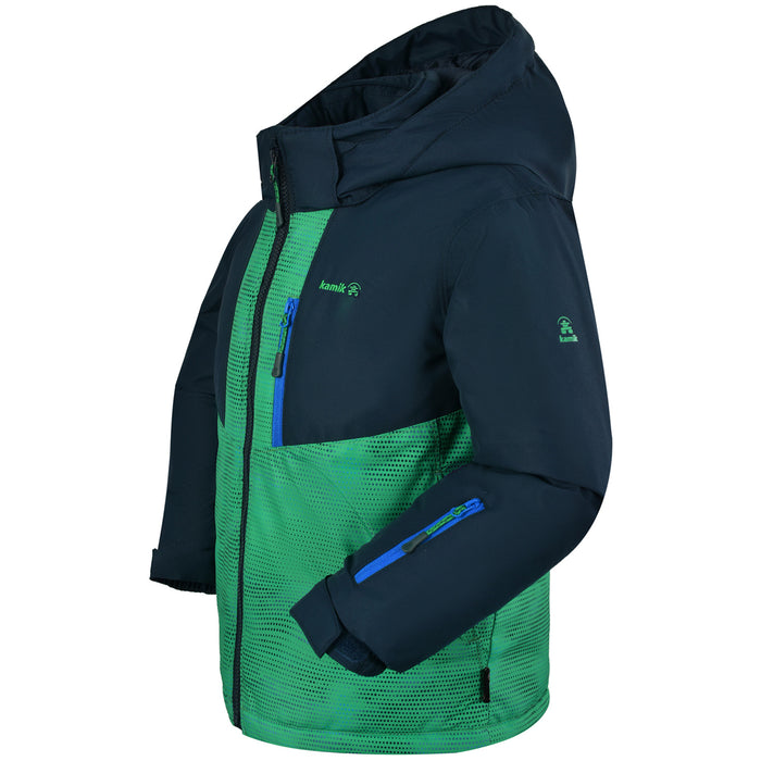 Kamik Arlo Jacket - Boys' Green/Midnight