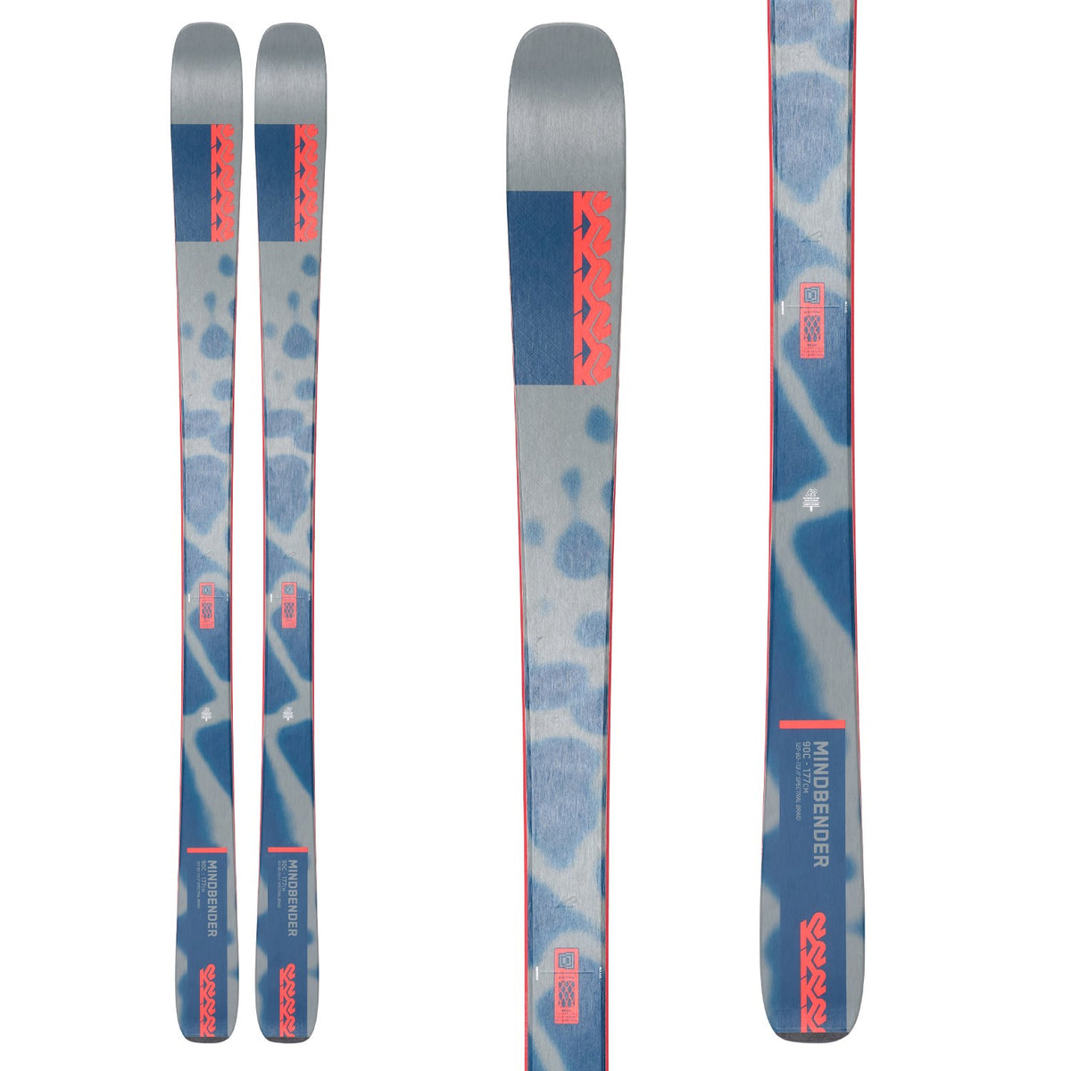 K2 Mindbender 90C Skis + Warden 13 Demo Bindings 2023