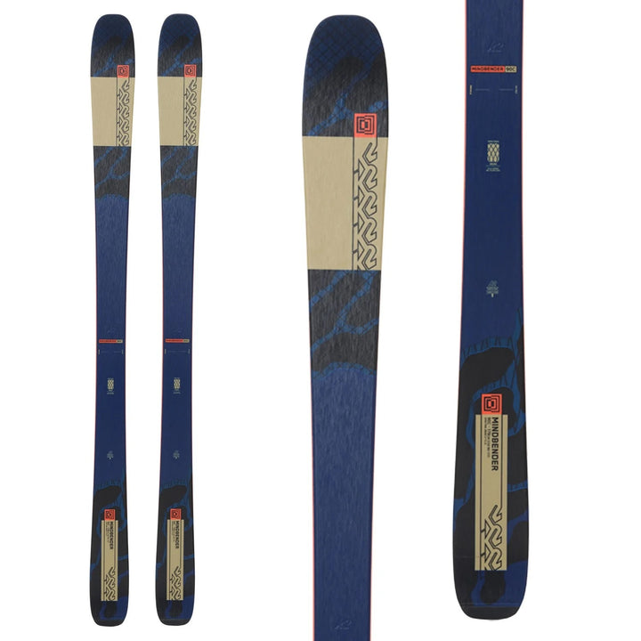 K2 Mindbender 90 C Skis + Marker Griffon 13 Demo Ski Bindings 2024