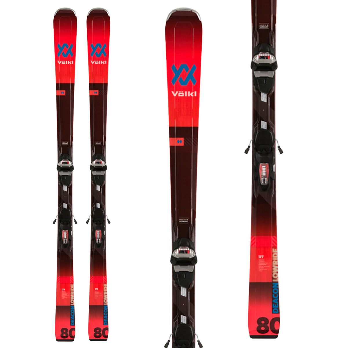 Völkl Deacon 80 Skis + Lowride XL 13 Bindings 2020