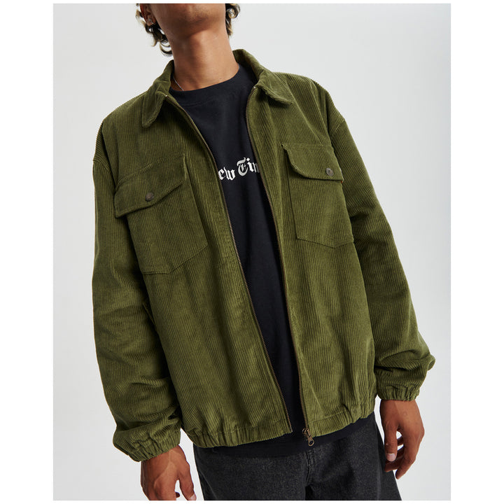 The Critical Slide Society Blackbird Cord Jacket - Men's Olive