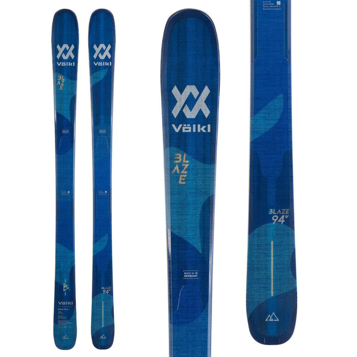 Völkl Blaze 94 W Skis + Look Pivot 12 GW Ski Bindings - Women's 2022