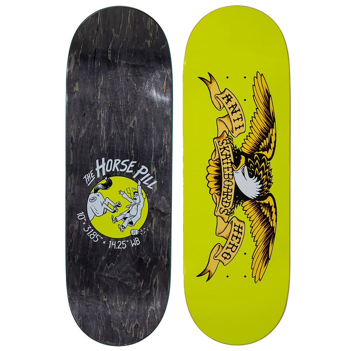 Anti Hero Team Shaped Eagle Horse Pill 10.0 Skateboard Deck
