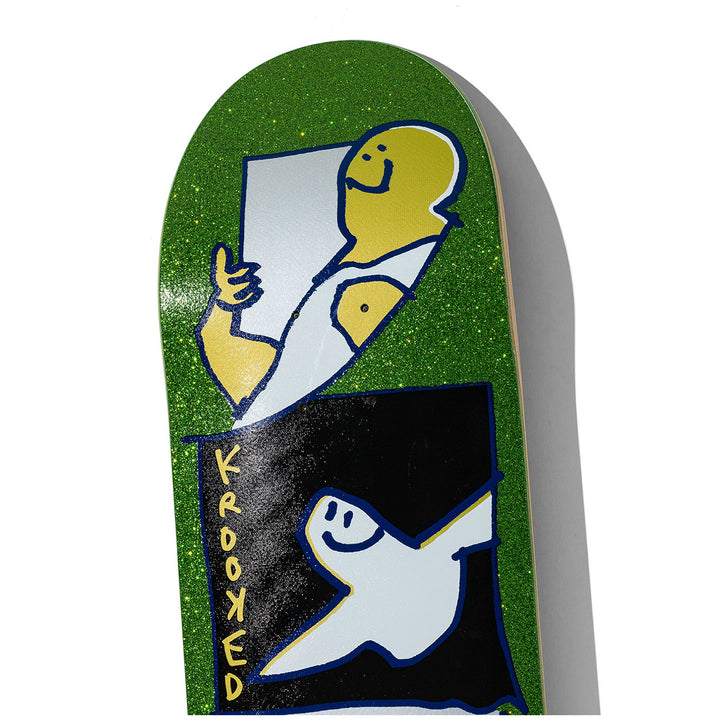 Krooked Worrest Gold Burd Twin Tail Slick 8.3 Skateboard Deck