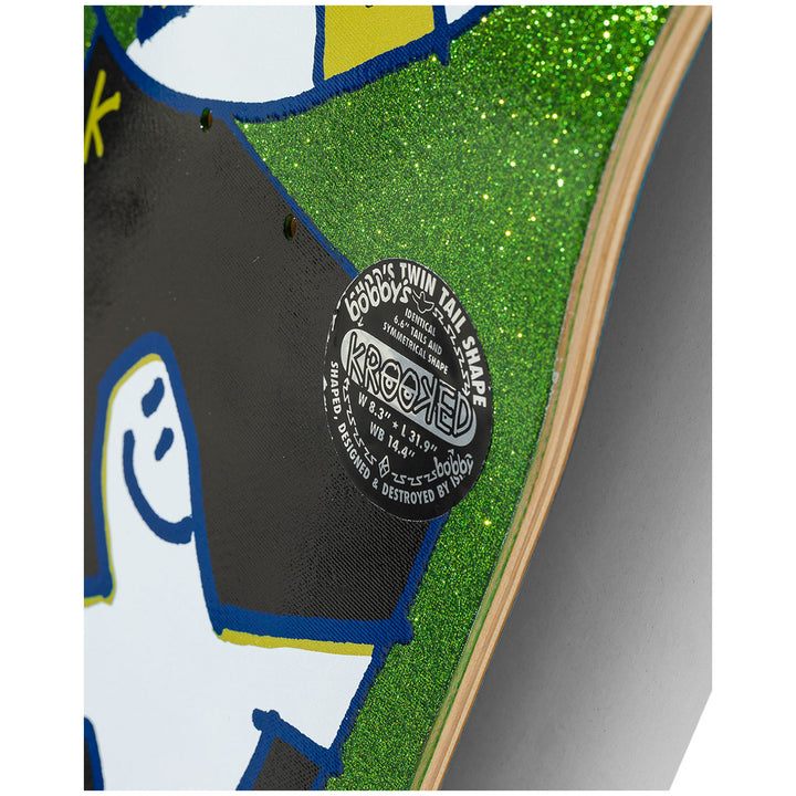 Krooked Worrest Gold Burd Twin Tail Slick 8.3 Skateboard Deck