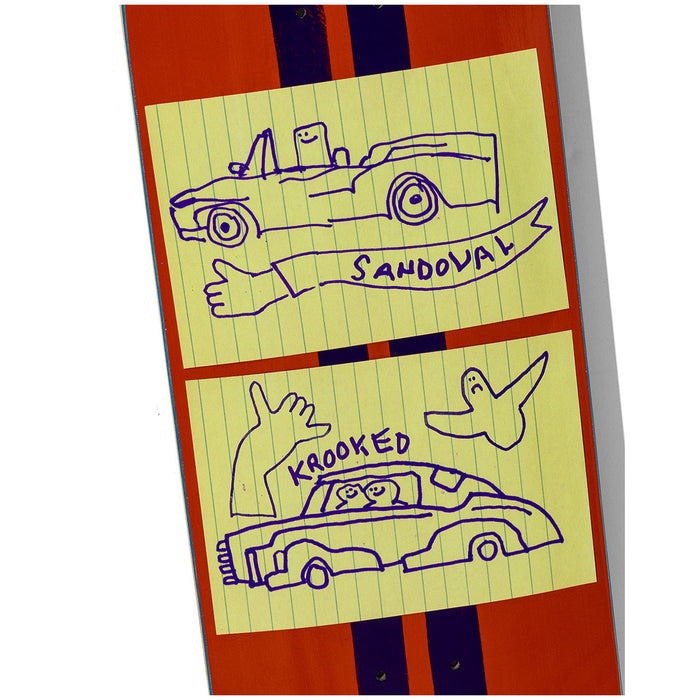 Krooked Sondoval Racecar 9.02 Skateboard Deck
