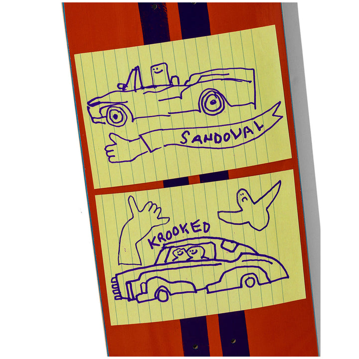 Krooked Sondoval Racecar 9.02 Skateboard Deck