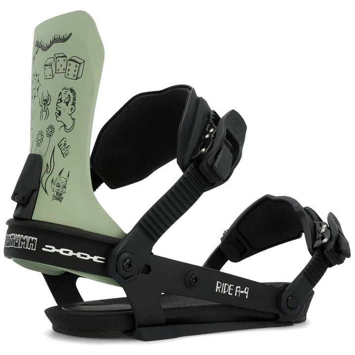 Ride x Autumn A-9 Snowboard Bindings 2024 Sage