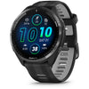 Carbon Gray DLC Titanium/Black with Black/Powder Gray Silicone Band