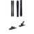 Blizzard Hustle 11 Skis + Salomon S/Lab Shift MNC 13 Alpine Touring Ski Bindings