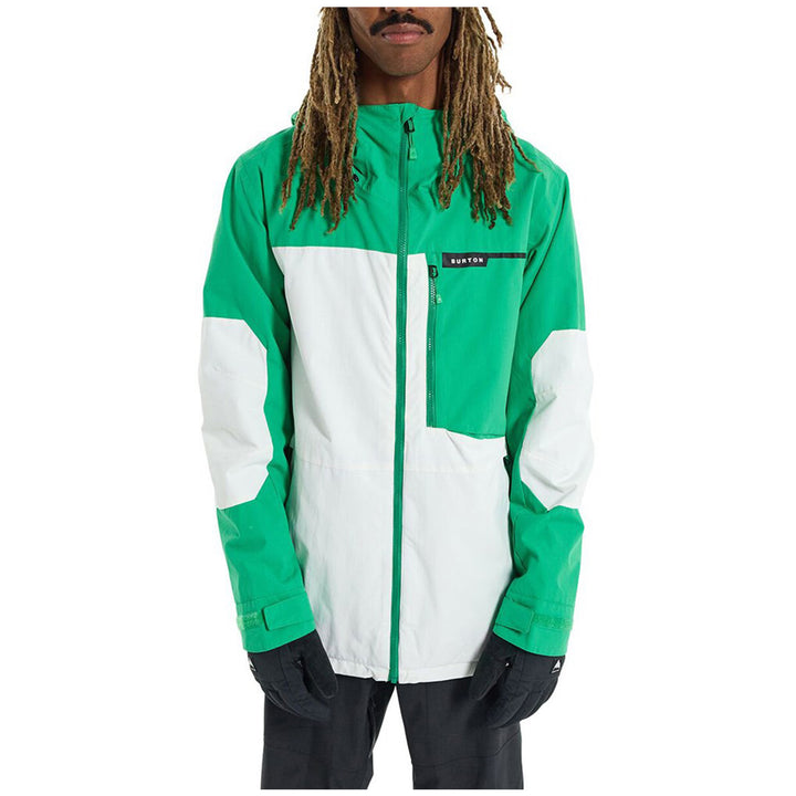 Burton Peasy Jacket - Men's Clover Green/Stout White