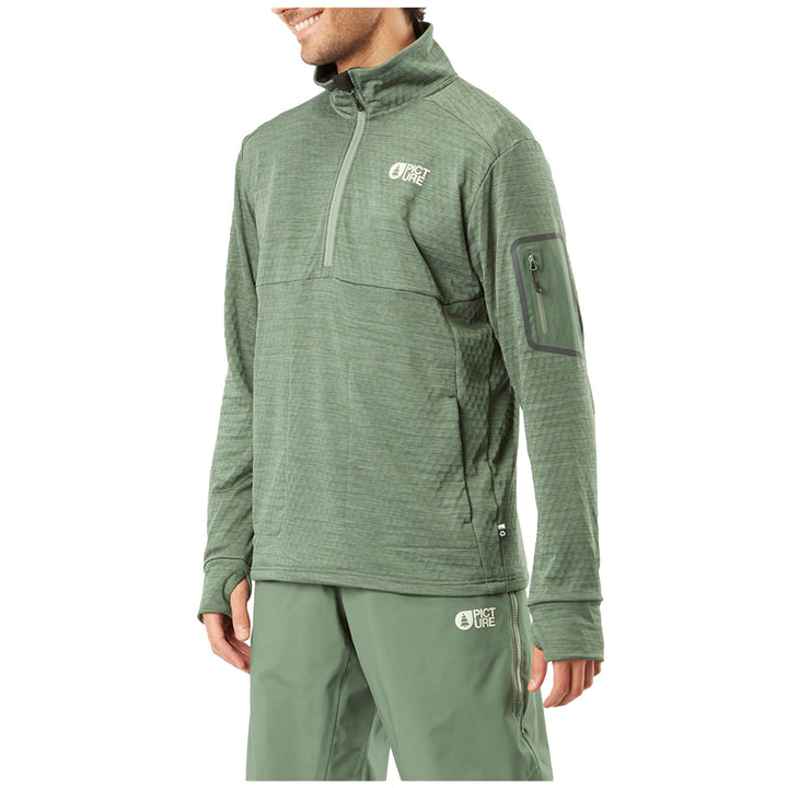 Picture Organic Bake Grid 1/4 Fleece - Men's Laurel Wreath