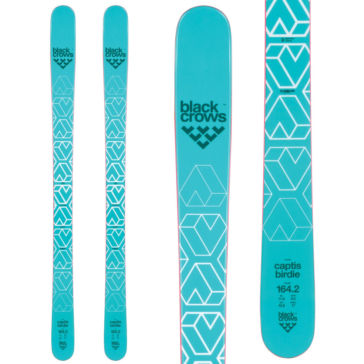 Black Crows Captis Birdie Skis + Marker Squire 11 Demo Bindings 2019
