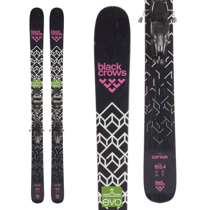 Black Crows Corvus Skis + Marker Griffon 13 Demo Bindings 2019