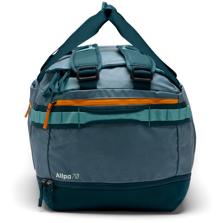 Cotopaxi Allpa Getaway 70L Duffel Bag Blue Spruce And Abyss