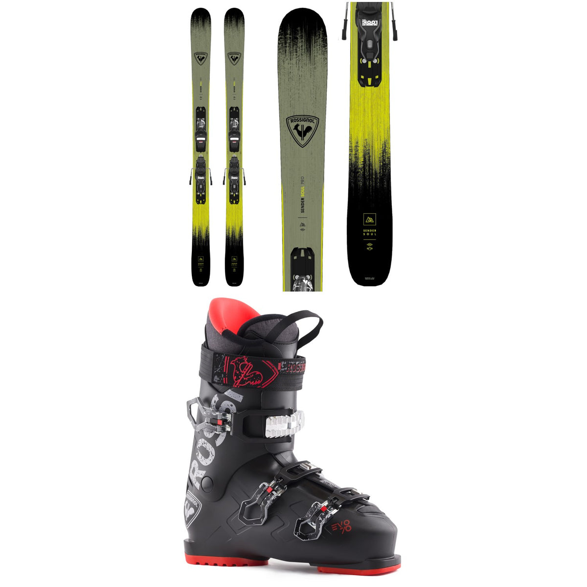 Rossignol Sender Soul Pro Skis + Xpress 10 Bindings + Rossignol Evo 70 Ski Boots 2025