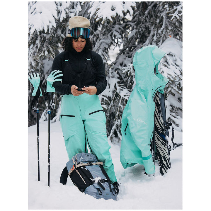 Burton AK GORE-TEX Tusk Pro 3L Hi-Top Bibs - Women's Powder Mint