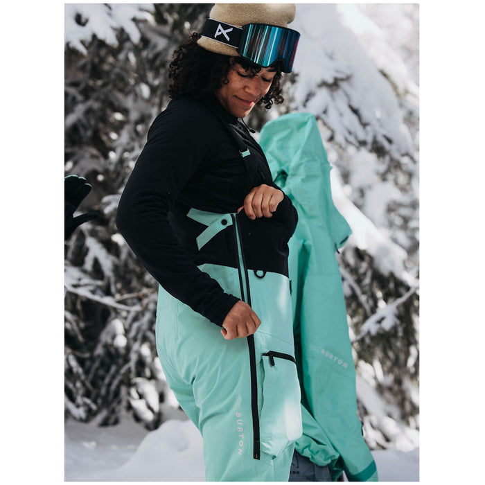 Burton AK GORE-TEX Tusk Pro 3L Hi-Top Bibs - Women's Powder Mint