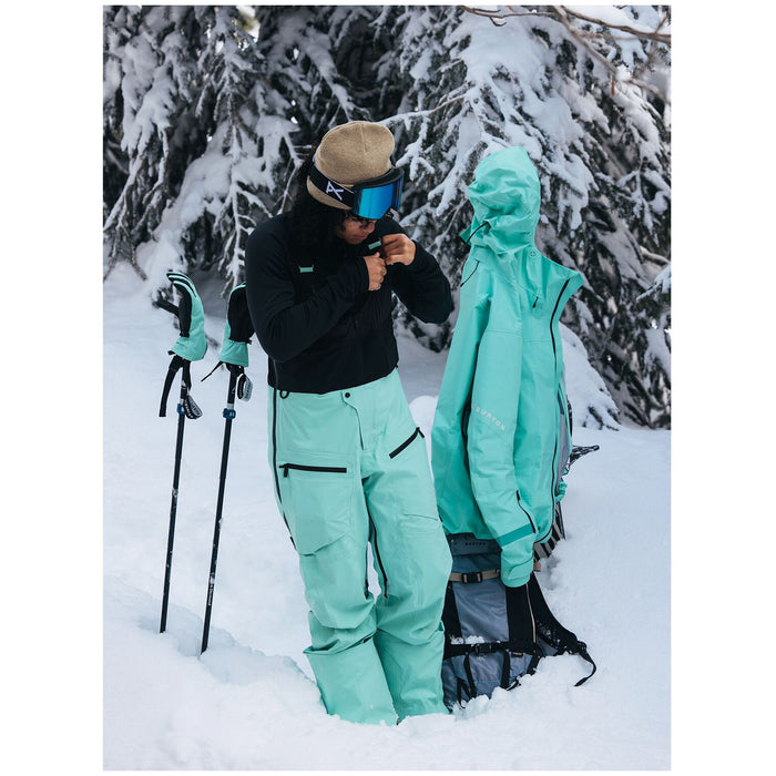Burton AK GORE-TEX Tusk Pro 3L Hi-Top Bibs - Women's Powder Mint