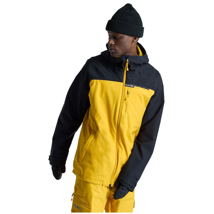 Burton Lodgepole Jacket - Men's True Black/Goldenrod