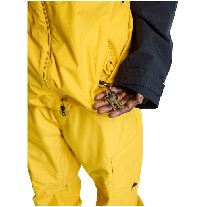 Burton Lodgepole Jacket - Men's True Black/Goldenrod