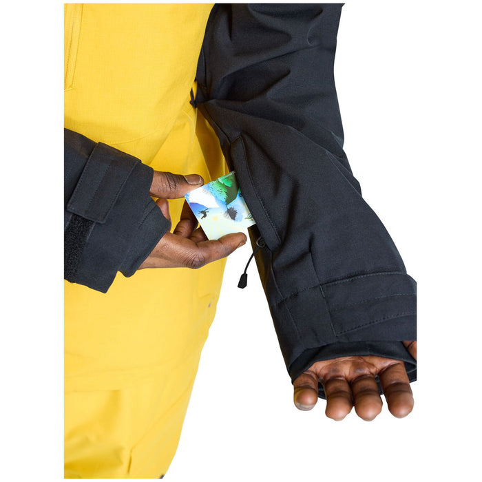 Burton Lodgepole Jacket - Men's True Black/Goldenrod