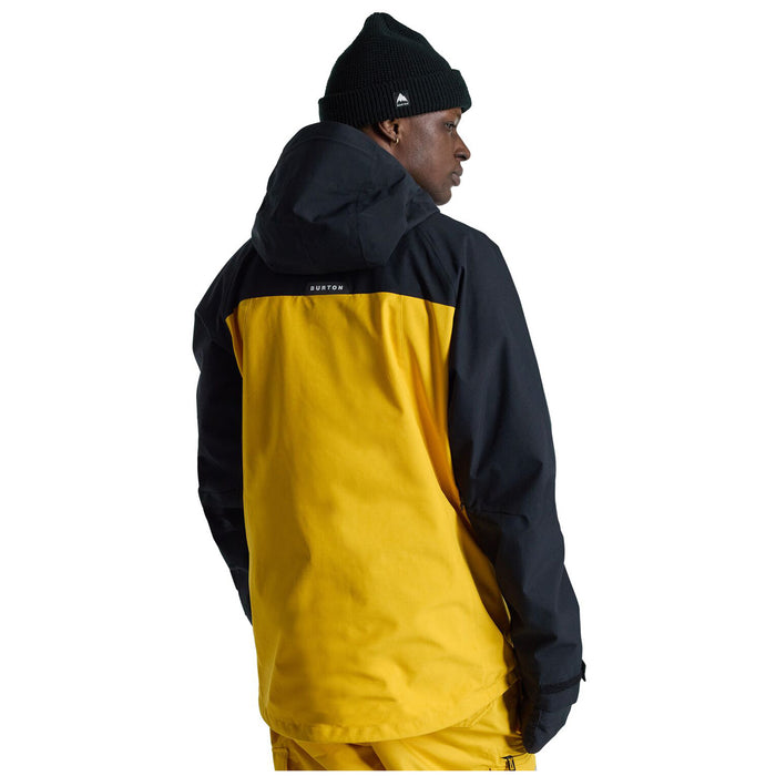 Burton Lodgepole Jacket - Men's True Black/Goldenrod