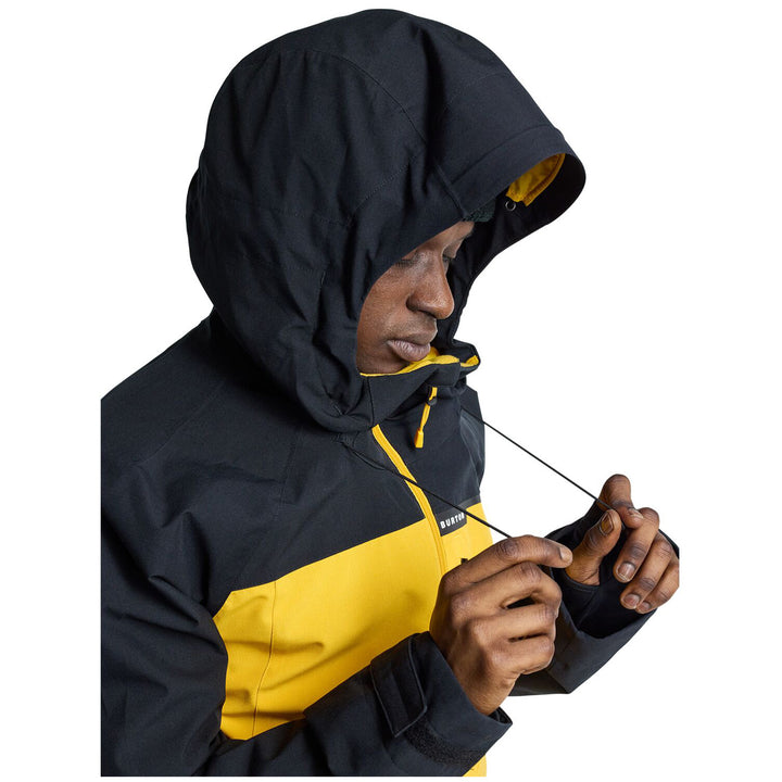 Burton Lodgepole Jacket - Men's True Black/Goldenrod