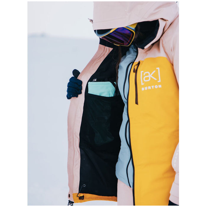 Burton AK Embark GORE-TEX 2L Jacket - Women's Shadow Pink/Golden Rod