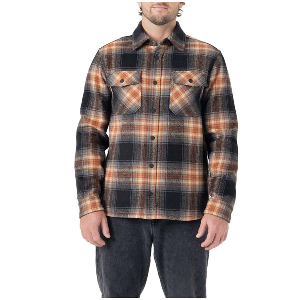 Dakine Brusven Shirt Jacket - Men's Orange Plaid