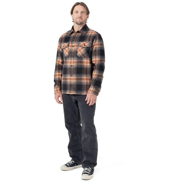 Dakine Brusven Shirt Jacket - Men's Orange Plaid