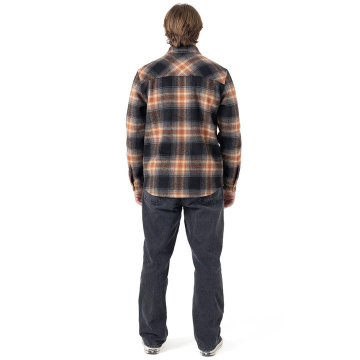 Dakine Brusven Shirt Jacket - Men's Orange Plaid