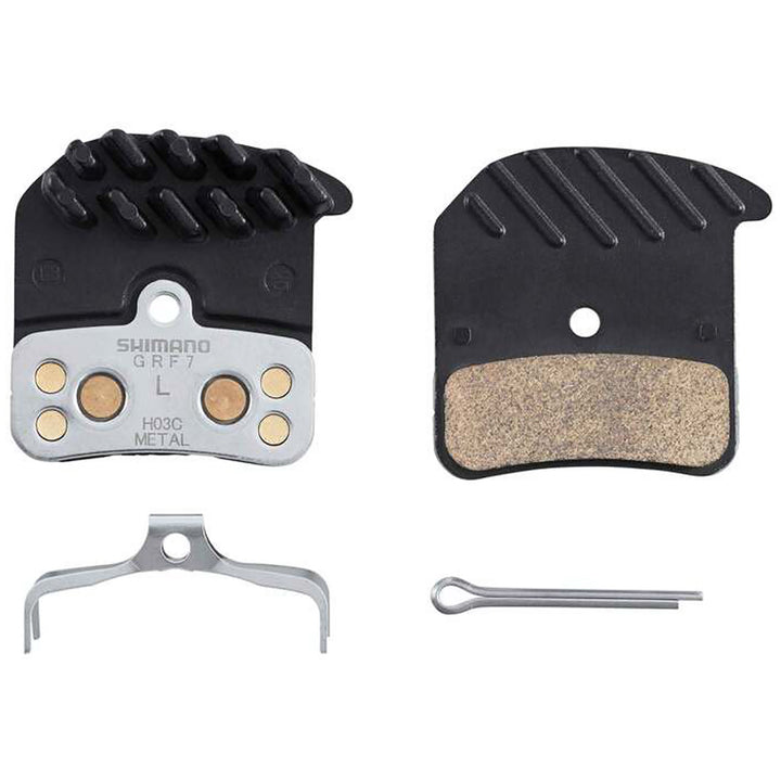 Shimano H03C-MF Disc Brake Pads with Fins Black
