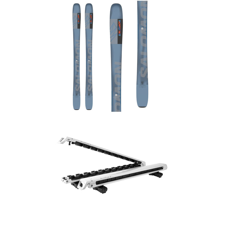 Salomon QST 92 Skis + Küat Grip 6 Ski/Snowboard Rack 2025
