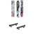Atomic Bent 100 Skis + Yakima FreshTrack 6 Snow Rack w/ Locks 2025