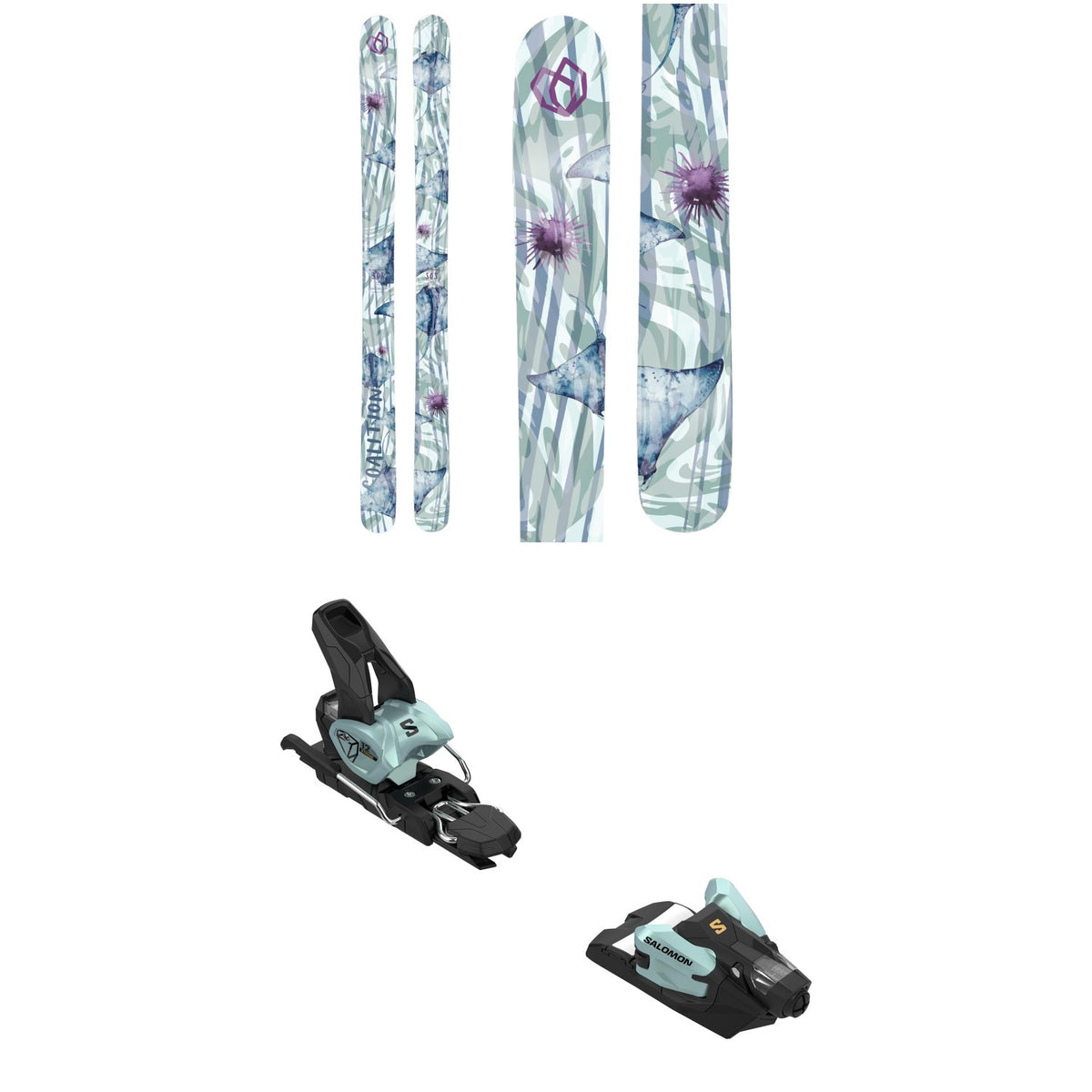 Coalition Snow SOS Skis - Women's + Salomon Strive 12 GW Ski Bindings 2025