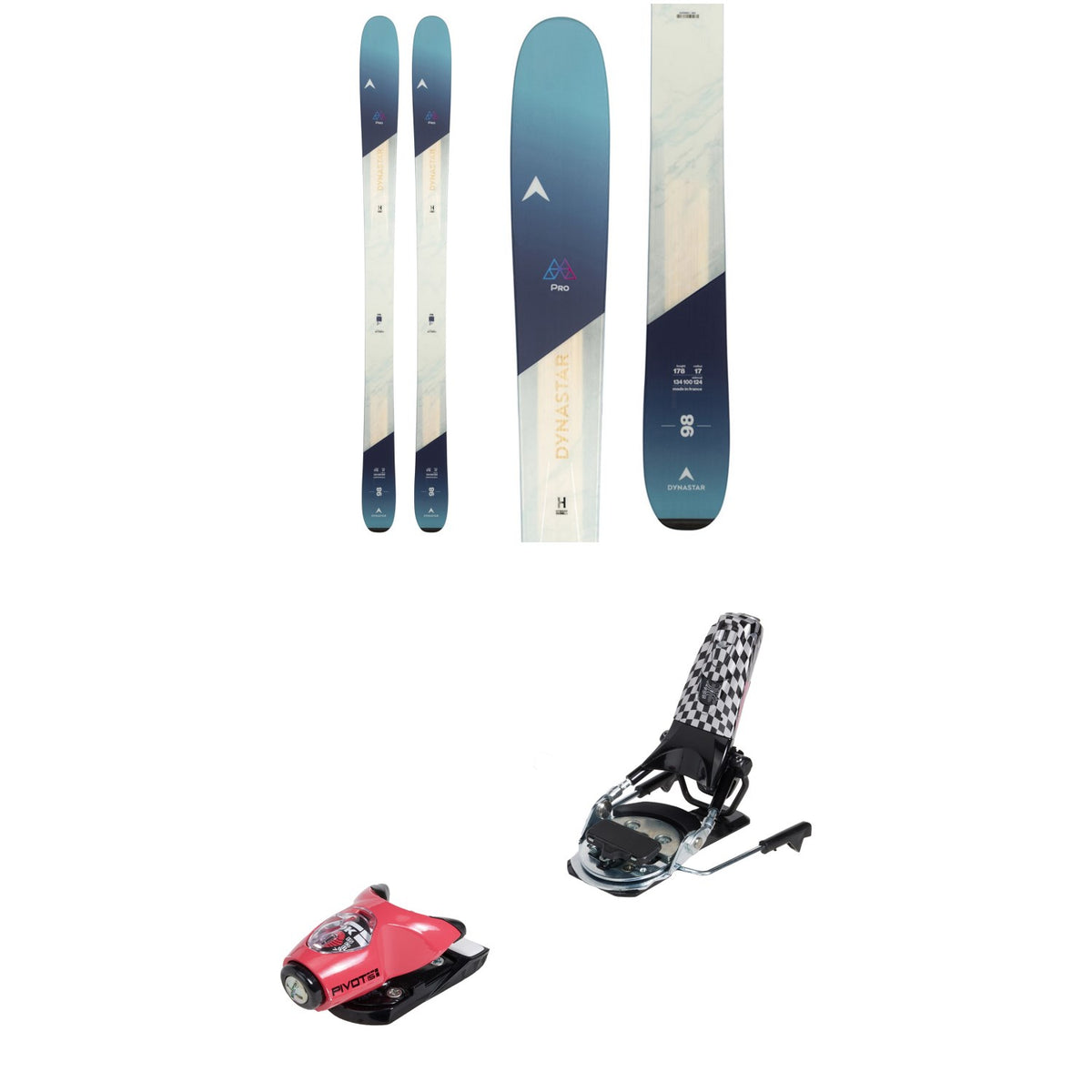 Dynastar M-Pro 98 Skis - Women's + Look x evo Pivot 15 GW Ski Bindings 2025