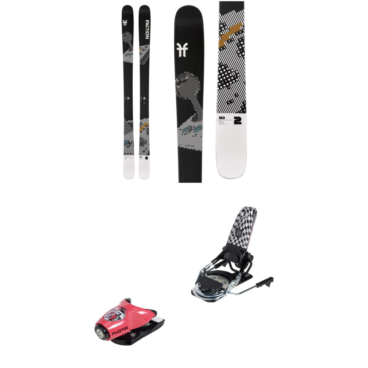 Faction Prodigy 2 Skis + Look x evo Pivot 15 GW Ski Bindings 2025