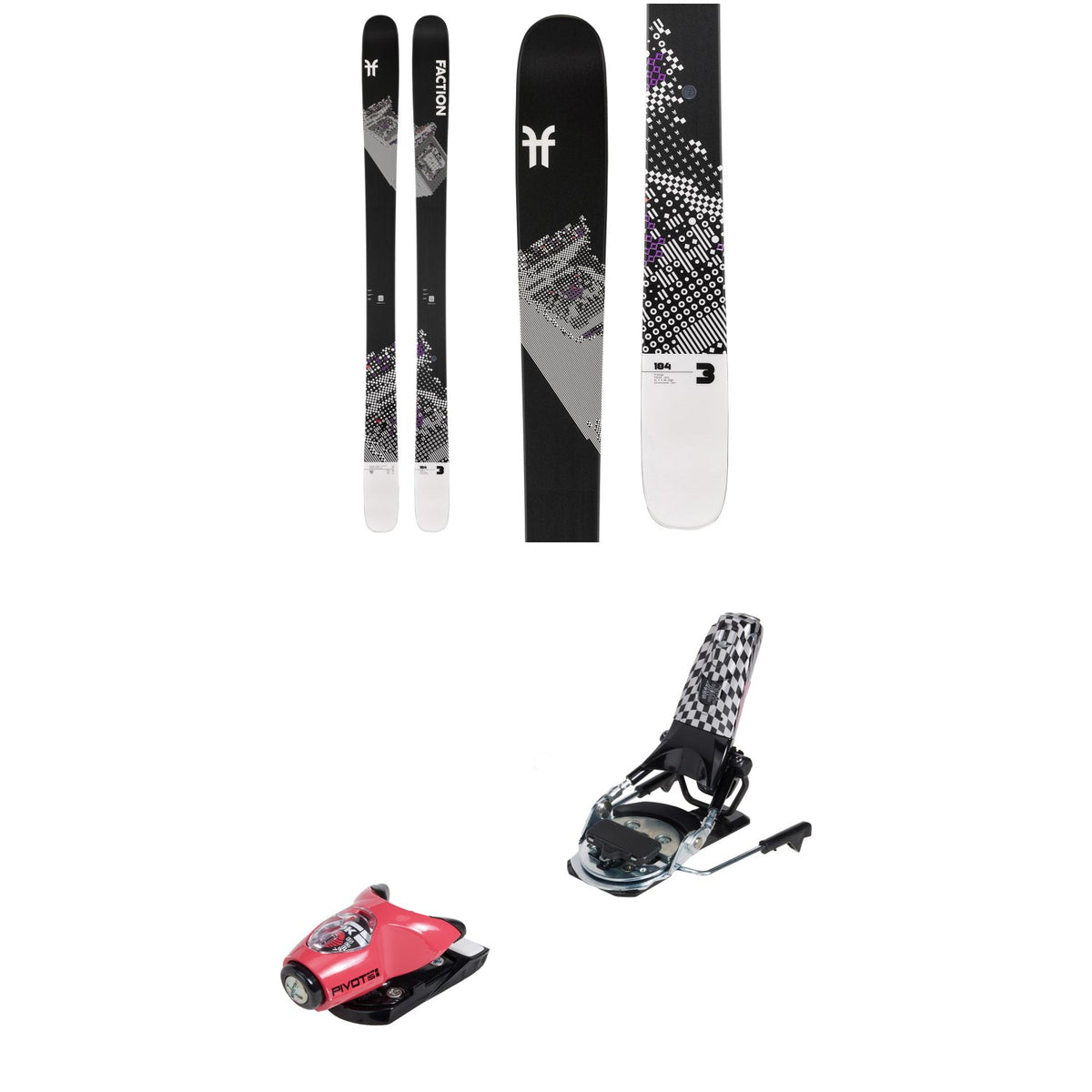 Faction Prodigy 3 Skis + Look x evo Pivot 15 GW Ski Bindings 2025