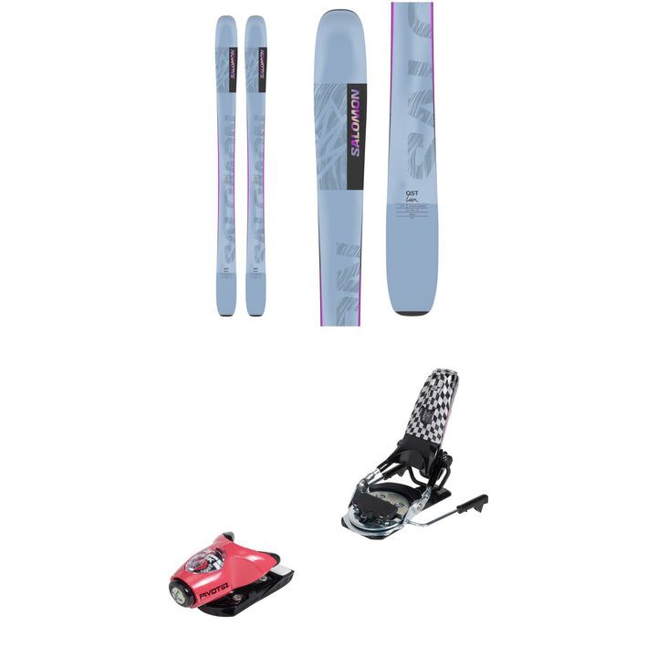 Salomon QST Lux 92 Skis - Women's + Look x evo Pivot 15 GW Ski Bindings 2025