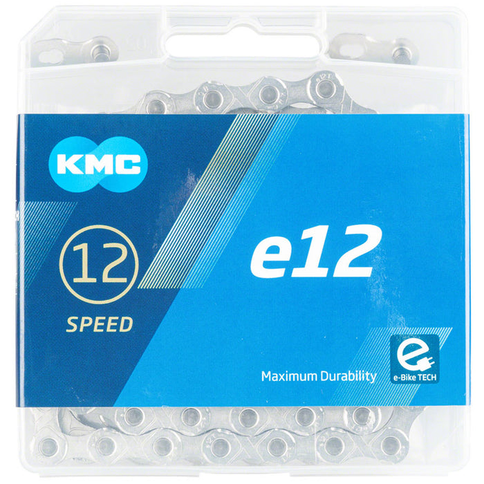 KMC E12 12-Speed eBike Chain Silver