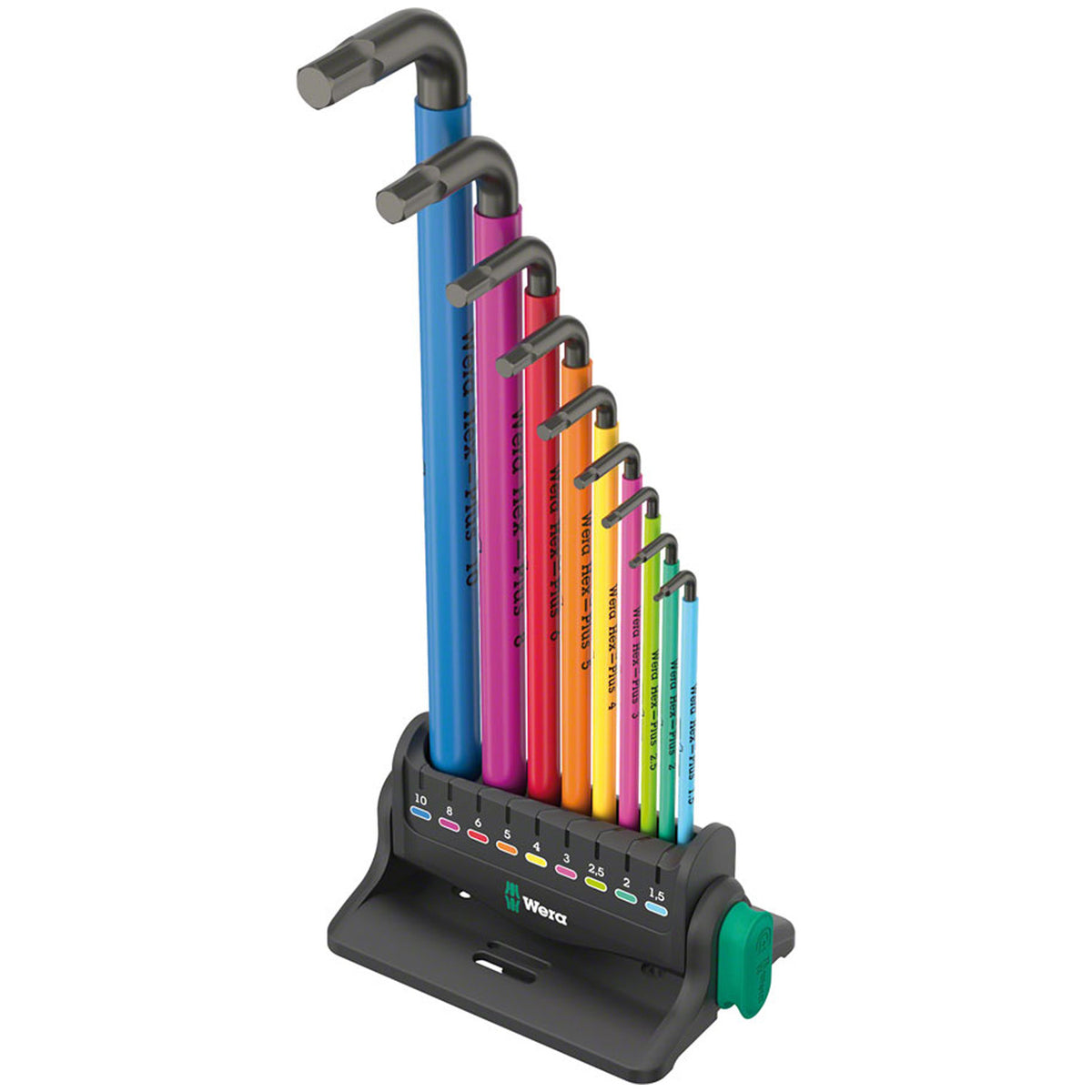 Wera 950/9 Hex-Plus Multicolor 3 Metric L-Key Wrench Set