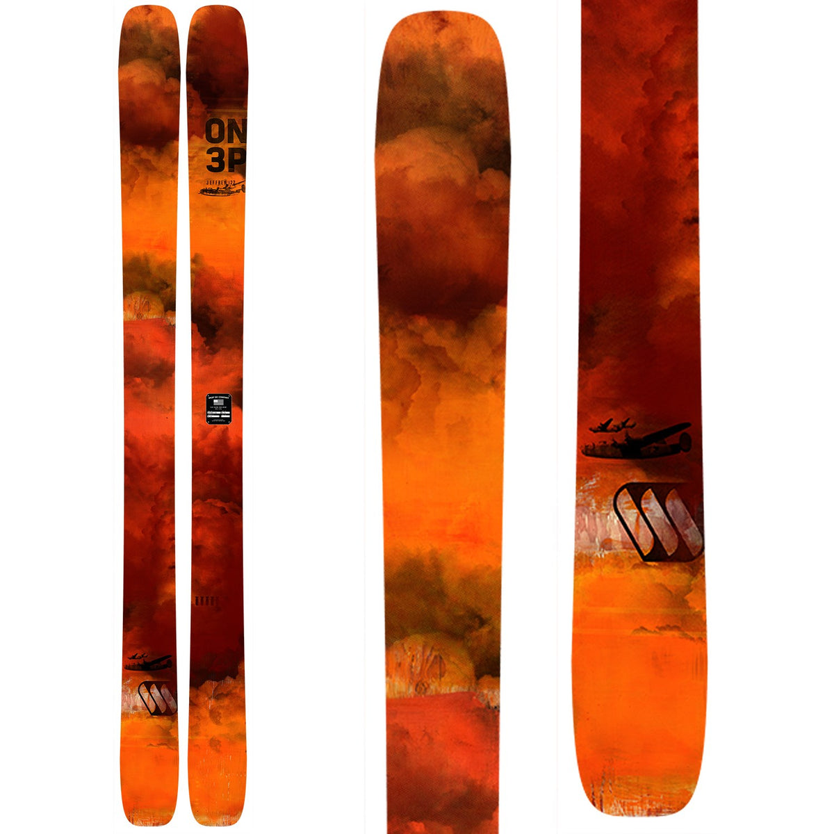 ON3P Jeffrey 122 Skis + Marker Griffon 13 Demo Bindings 2016