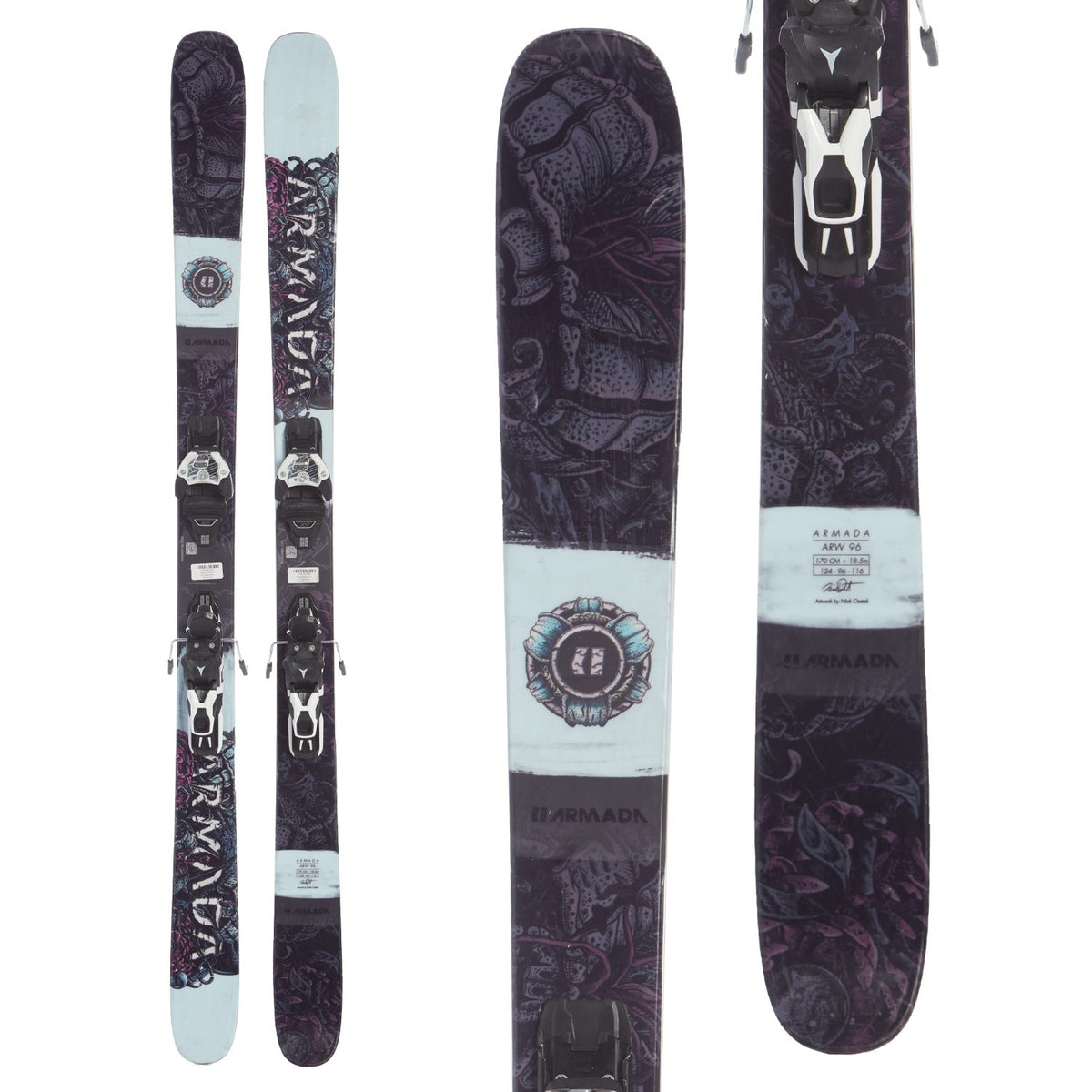 Armada ARW 96 Skis + Warden 13 Demo Bindings 2020