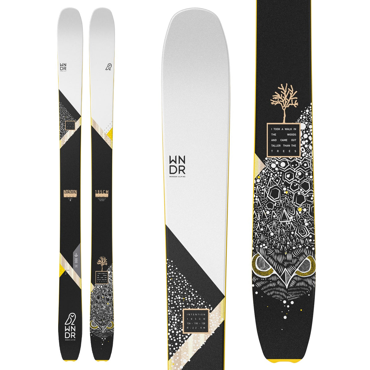 WNDR Alpine Intention 110 Reverse Camber Skis + Tyrolia Attack 13 Demo Bindings 2022